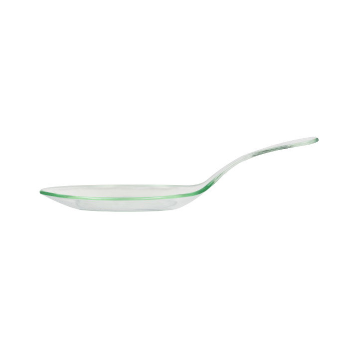 Plastic Tasting Spoon PS "Water Green" 12 cm (100 Units)  