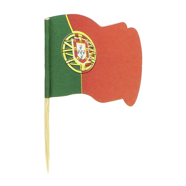 Portugal Flag Food Pick 6,5cm (144 Units)  