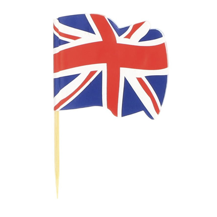 UK Flag Food Pick 6,5cm (144 Units)  