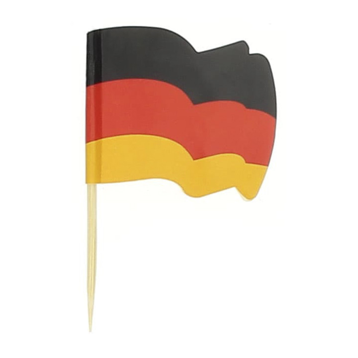 Germany Flag Food Pick 6,5cm (144 Units)  