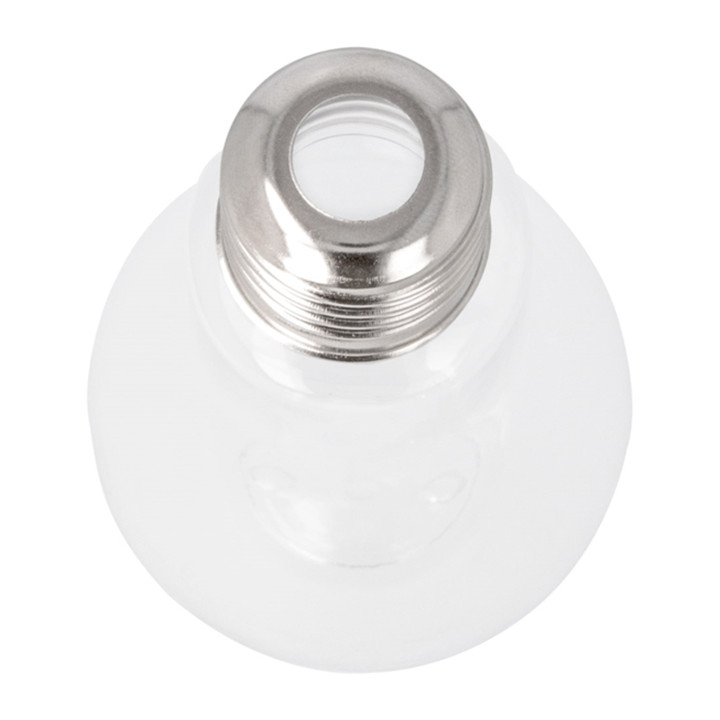 Plastic Bottle with Cap Light Bulb Design PET Clear 100ml (25 Units)