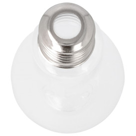 Plastic Bottle Light Bulb Design PET Clear 400ml (25 Units)