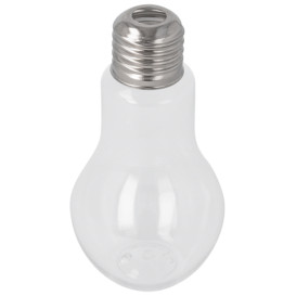 Plastic Bottle Light Bulb Design PET Clear 400ml (200 Units)