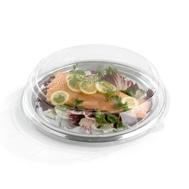 Plastic Tray Round Shape Silver 30 cm (5 Units) 
