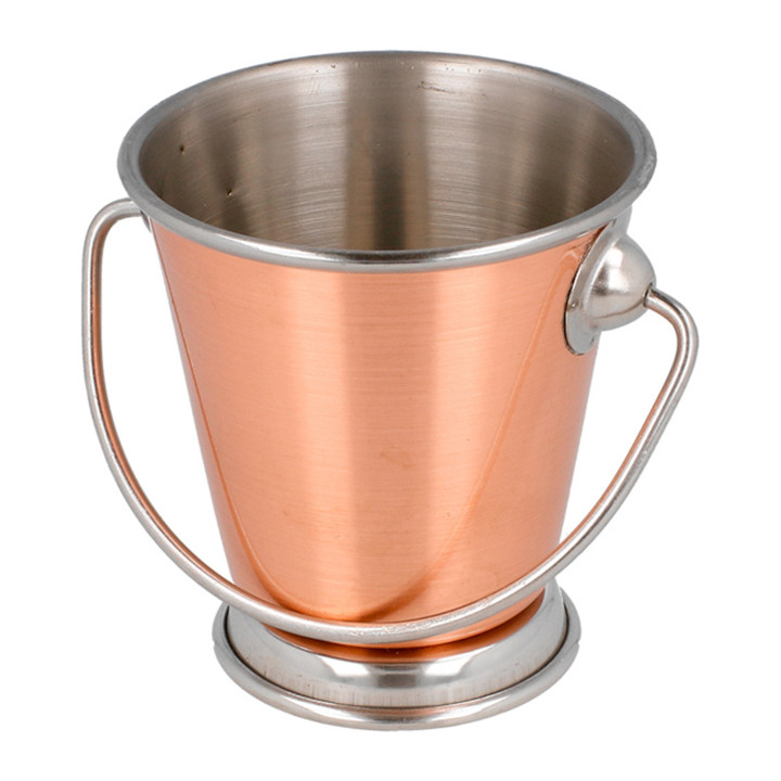 Serving Bucket Steel Copper Ø7x7cm (1 Unit) 