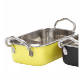 Serving Bucket Steel Yellow 14,5x9,5cm (1 Unit) 