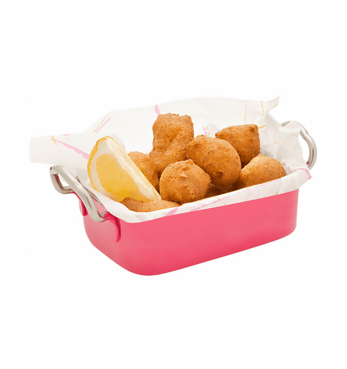 Serving Bucket Steel Pink 14,5x9,5cm (1 Unit) 