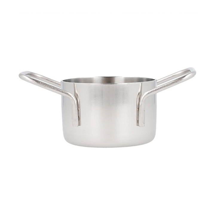 Serving Mini Cooking Pot Bowl Steel Ø8x4,5cm (1 Unit) 
