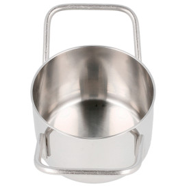 Serving Mini Cooking Pot Bowl Steel Ø8x4,5cm (1 Unit) 