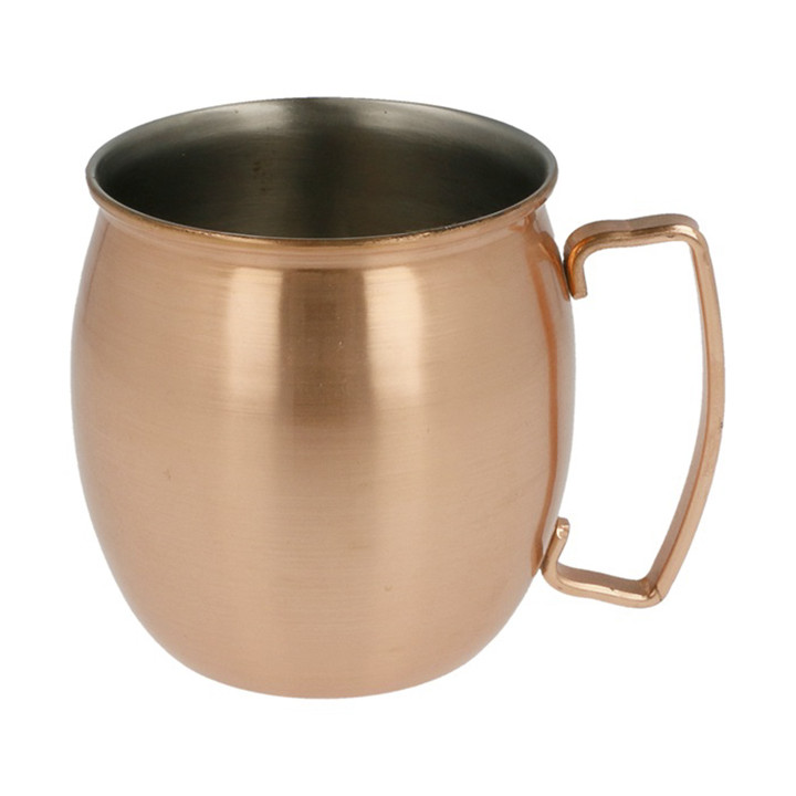 Serving Mini Jar Copper Steel 420ml Ø8x9cm (6 Units)