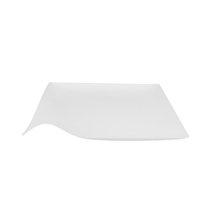Sugarcane Plate Wasara Biodegradable "Kaku" L 20,4x20,4x3,6 cm (100 Units)