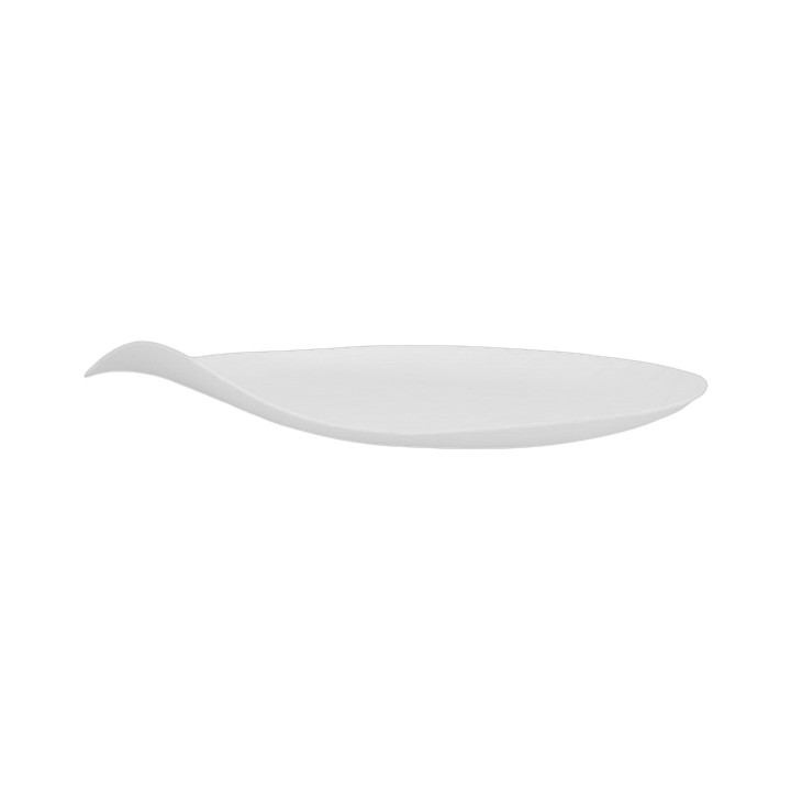 Sugarcane Plate Biodegradable White "Maru" M (50 Units)