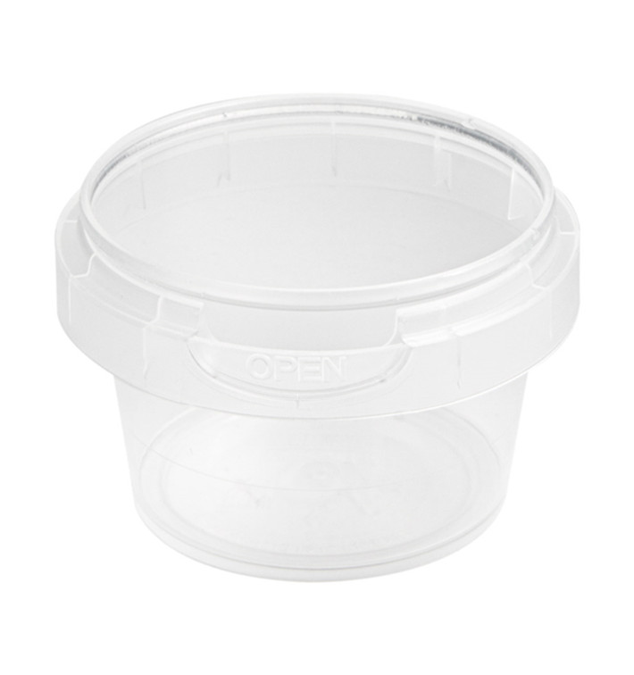 Plastic Deli Container Tamper-Evident PP 30ml Ø4,8cm (20 Units)
