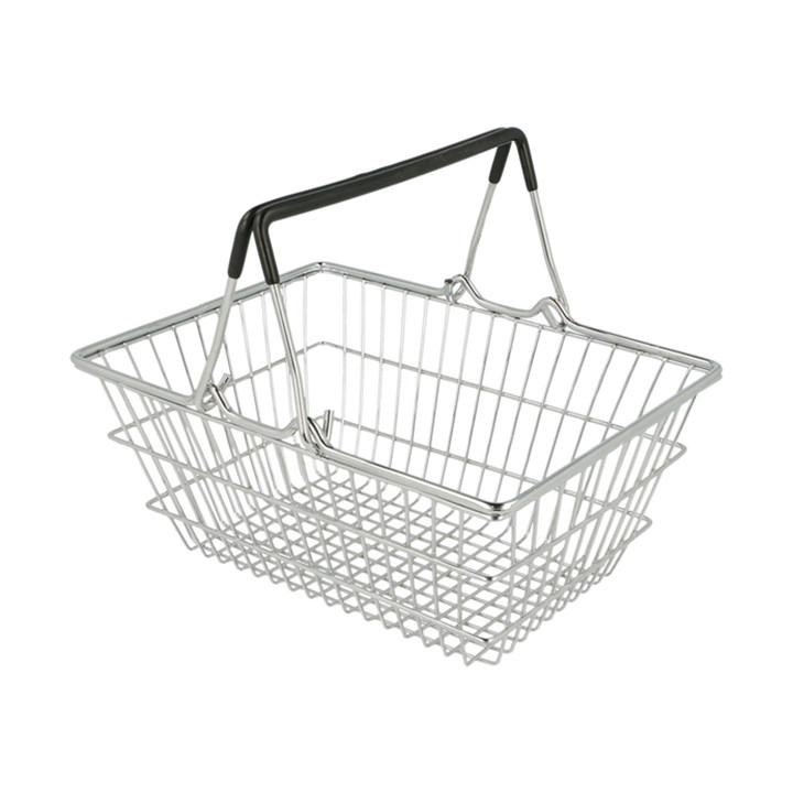 Serving Mini Shopping Basket Containers Steel 18,5x13,5x9cm (6 Units)
