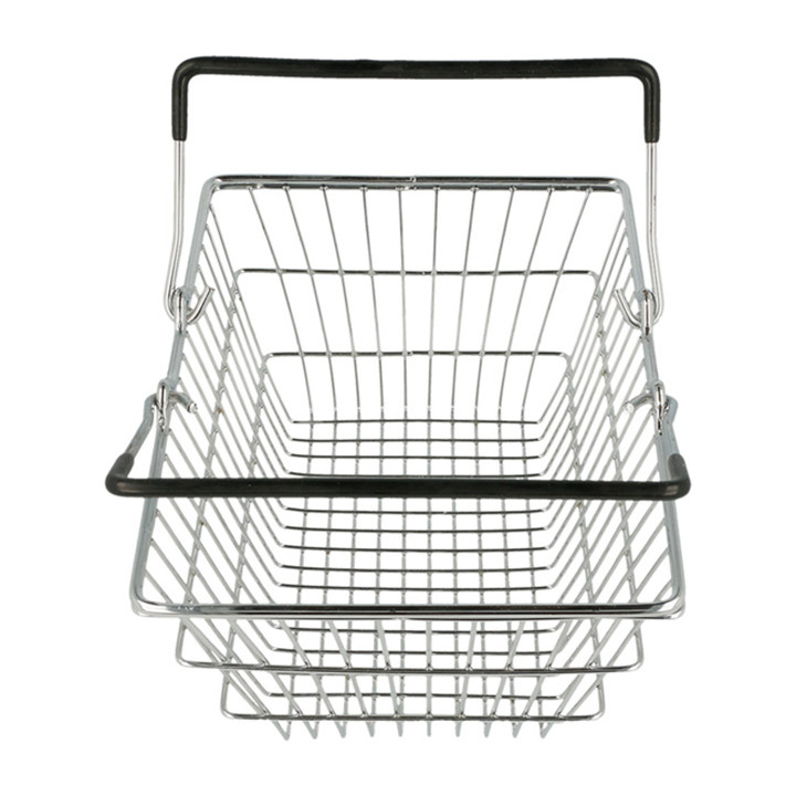 Serving Mini Shopping Basket Containers Steel 18,5x13,5x9cm (6 Units)
