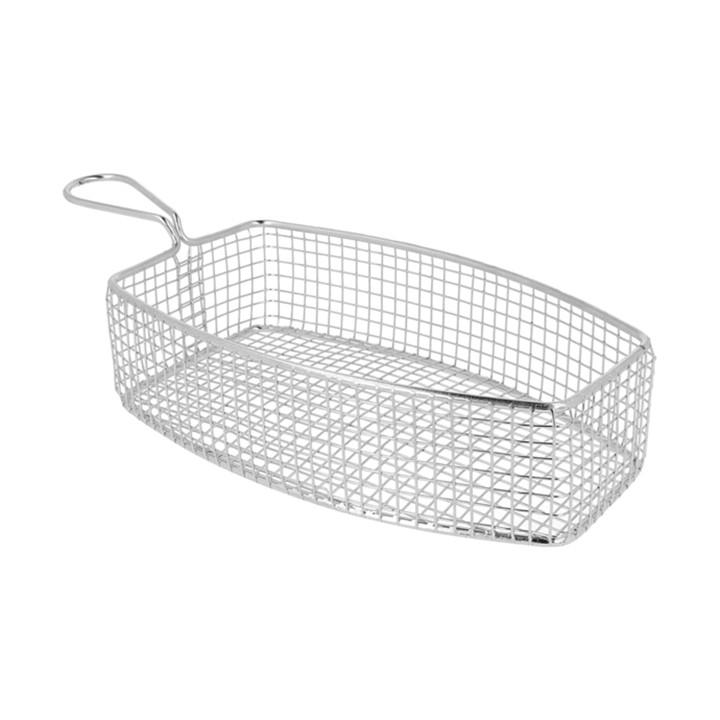 Serving Mini Fryer Container Steel 23x13x6cm (6 Units)