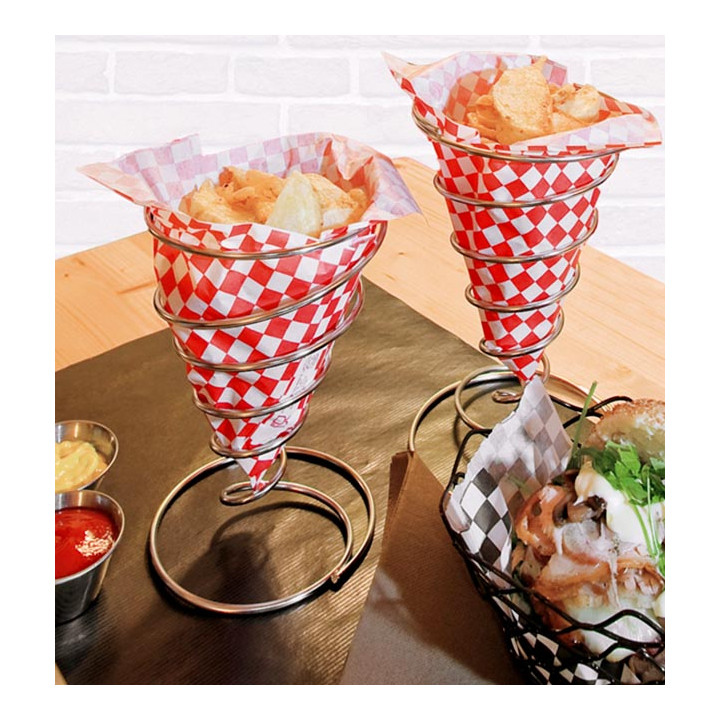 Serving Basket Containers Steel Ø13x23cm (1 Unit) 