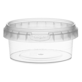 Plastic Deli Container with Plastic Lid PP Tamper-Evident 180 ml Ø9,5  (12 Units)