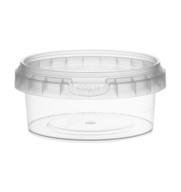 Plastic Deli Container with Plastic Lid PP Tamper-Evident 180 ml Ø9,5 (504 Units)
