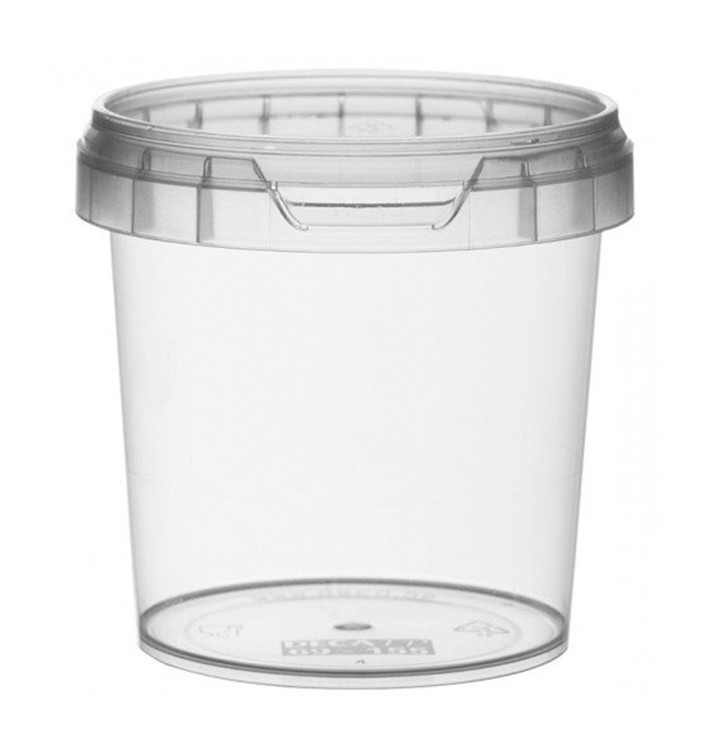 Plastic Deli Container with Plastic Lid PP Tamper-Evident 155 ml Ø6,9 (24 Units)
