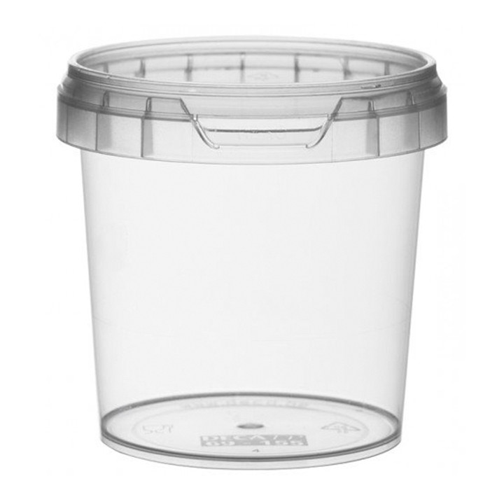 Plastic Deli Container with Plastic Lid PP Tamper-Evident 155 ml Ø6,9 (24 Units)