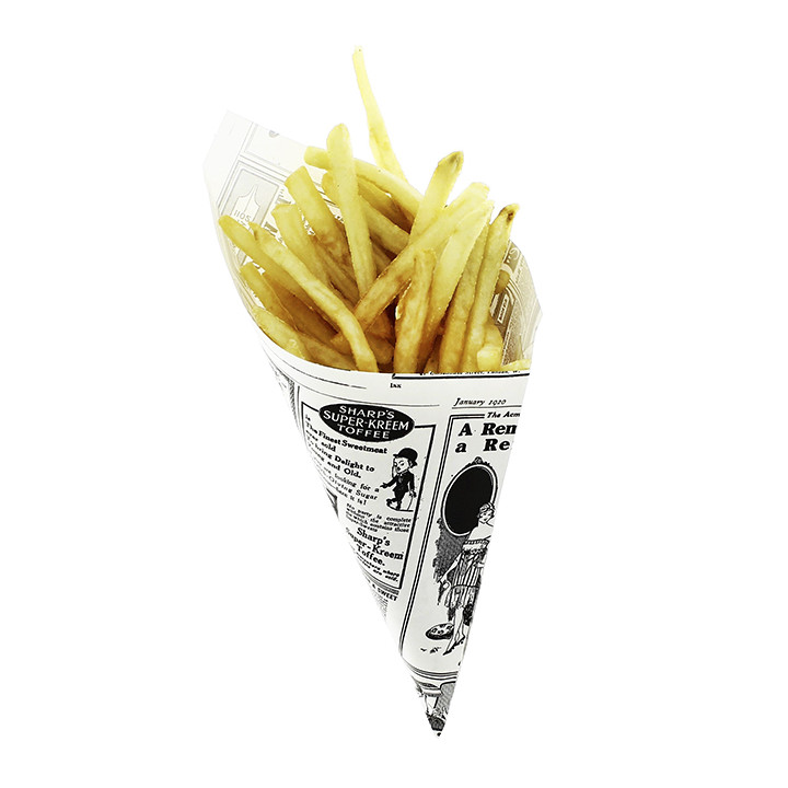 Paper Food Cone Grease-Proof "Times" 16cm 40g (2000 Units)
