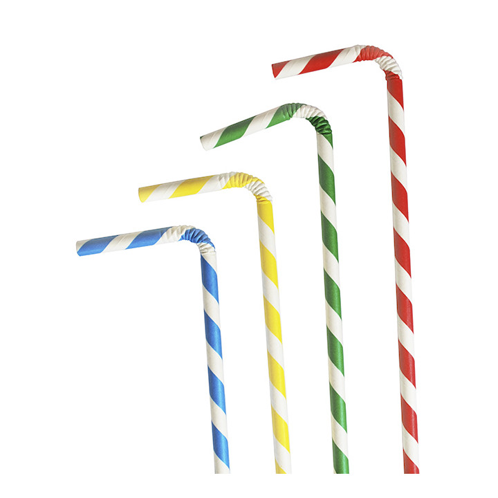 Paper Straw Flexible Pack Ø0,6cm 23cm (6000 Units)