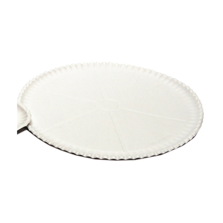 Paper Pizza Plate White Ø33cm (50 Units) 