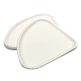 Paper Pizza Plate White Triangular Shape 1/4 30x21 (100 Units) 