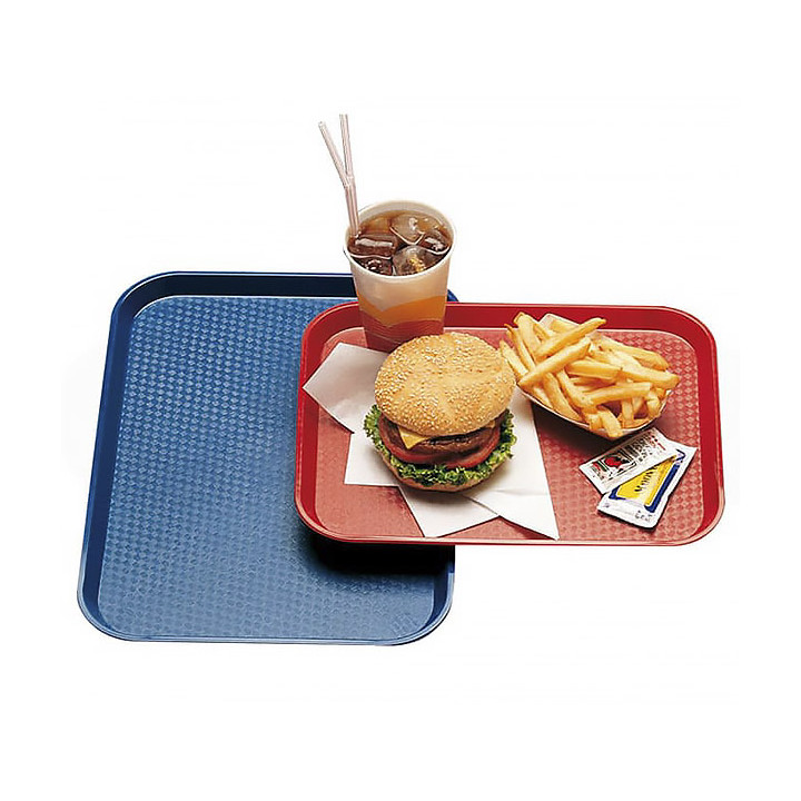 Plastic Tray Fast Food Red 30,4x41,4cm (1 Unit) 