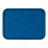 Plastic Tray Fast Food Blue 27,5x35,5cm (1 Unit) 