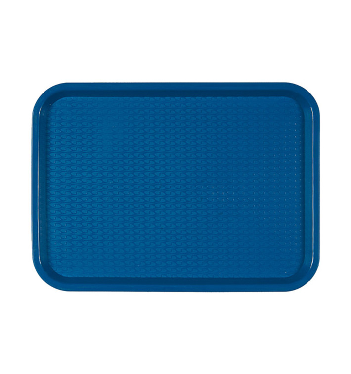 Plastic Tray Fast Food Blue 30,4x41,4cm (1 Unit) 