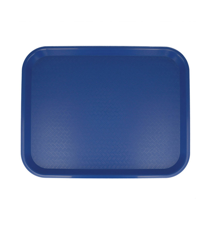 Plastic Tray Fast Food Blue 35,5x45,3cm (1 Unit) 
