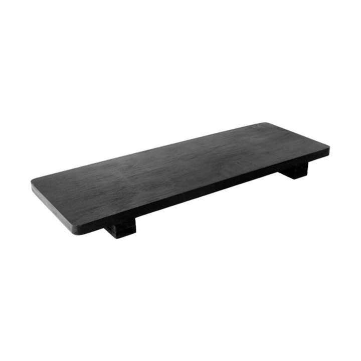 Bamboo Sushi Tray Black 30x11x2,5cm (1 Unit) 
