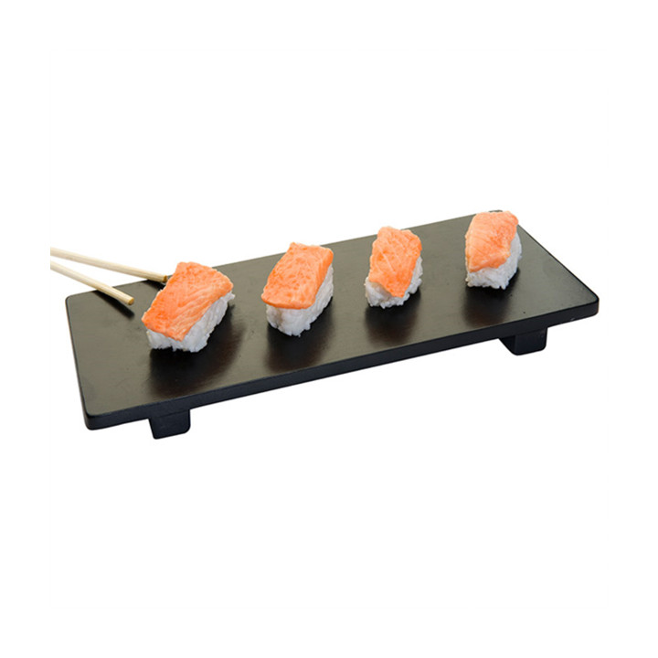 Bamboo Sushi Tray Black 50x23x2,5cm (1 Unit) 