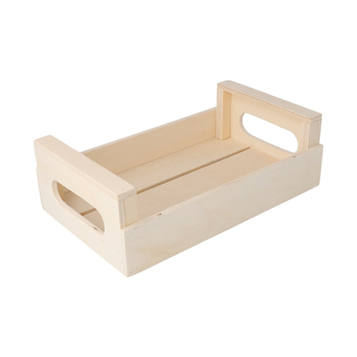 Wooden Display Box with Handle 20,5x12,5x6,5cm (20 Units)