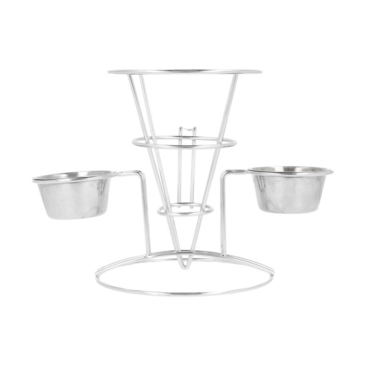 Display Basket Containers Steel 2 Cups Ø10,8x15,2cm (1 Unit) 