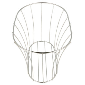Basket Containers Steel Oval Shape Silver 21x12,7x12,7 (1 Unit)