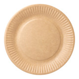 Paper Plate Biocoated Natural Relief 18 cm (20 Units) 