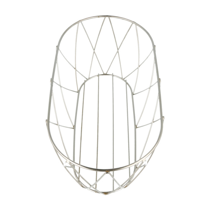 Basket Containers Steel Oval Shape Silver 25,5x12,7x10,2cm (1 Unit) 