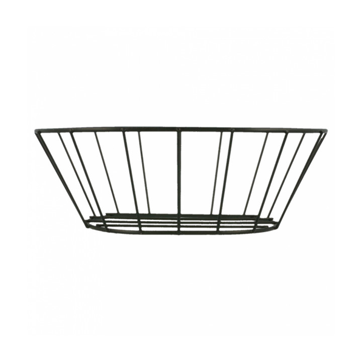 Basket Containers Steel Oval Shape Black 21,6x14x7,6cm (1 Unit) 