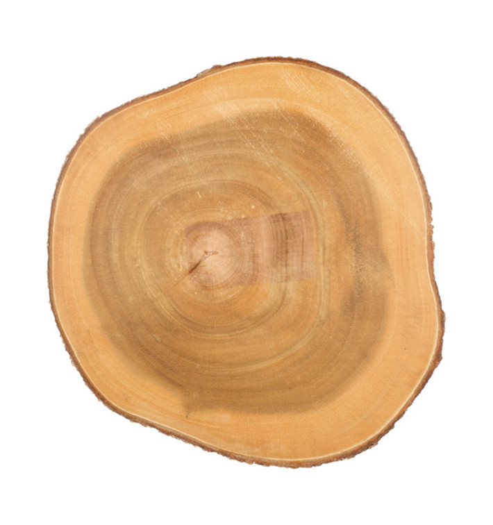 Wooden Serving Platter Round shape Ø23x3,5cm (1 Unit) 