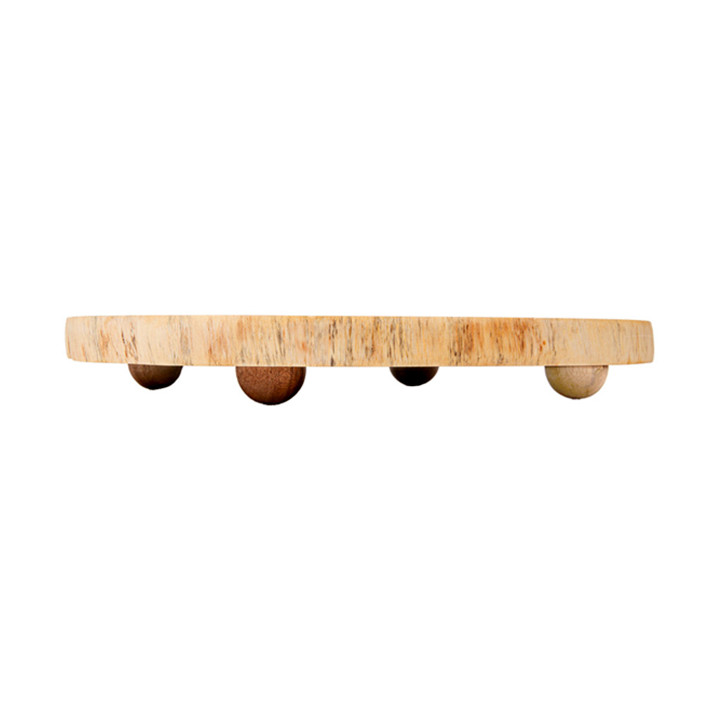 Wooden Serving Platter Round shape Ø30,5x3,5cm (1 Unit) 
