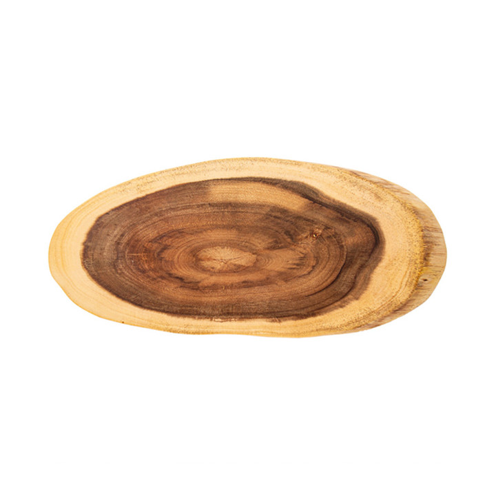 Wooden Serving Platter Oval shape 50,8x20,3x1,9cm (6 Units)