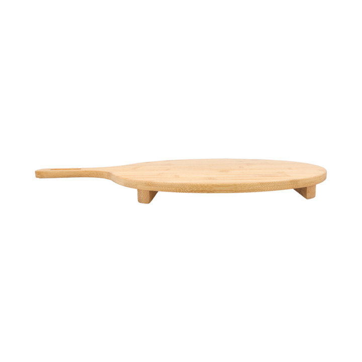 Bamboo Serving Platter with Handle Round shape Ø29x2,5cm (10 Units)