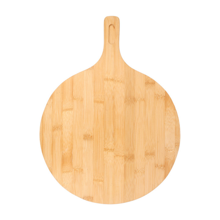 Bamboo Serving Platter with Handle Round shape Ø29x2,5cm (10 Units)
