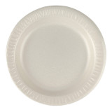 Foam Plate "Quiet Classic" Laminated Honey Ø18 cm (125 Units)  