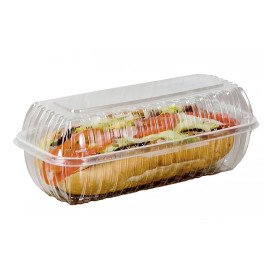 Plastic Hinged Deli Container OPS "Clear Seal" 290ml (200 Units)