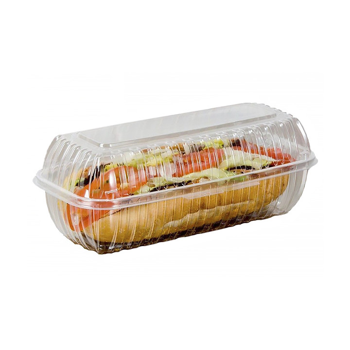 Plastic Hinged Deli Container OPS "Clear Seal" 290ml (200 Units)