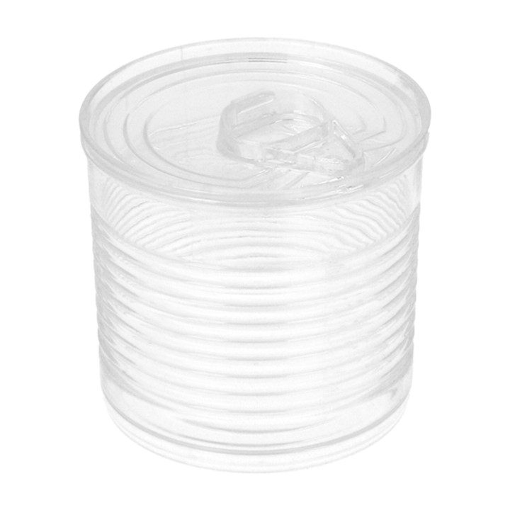 Tasting Plastic Tin Can PS Clear 60ml Ø5,1x4,8cm (25 Units) 